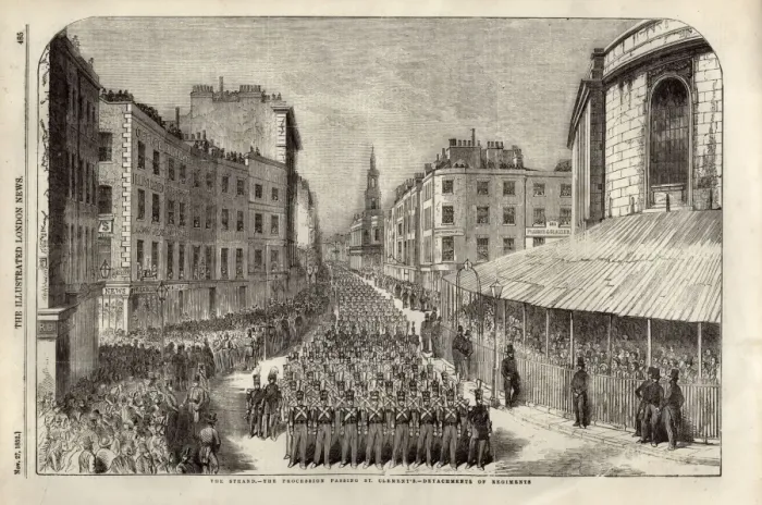 Framed Print : Duke of Welingtons funeral procession 1852 Framed Print : Duke of Welingtons funeral procession 1852