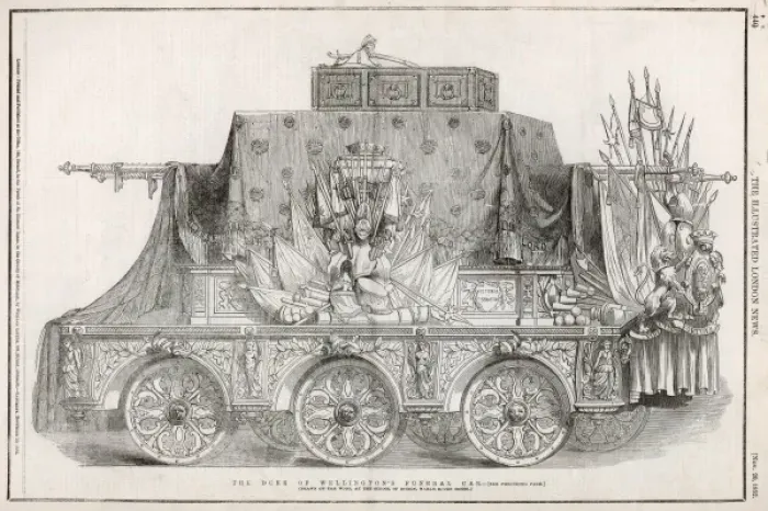 Framed Print : The Duke of Wellingtons funeral car Framed Print : The Duke of Wellingtons funeral car