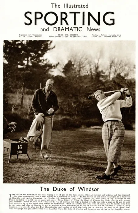 Framed Print : The Duke of Windsor playing golf at Cap D Antibes Framed Print : The Duke of Windsor playing golf at Cap D Antibes