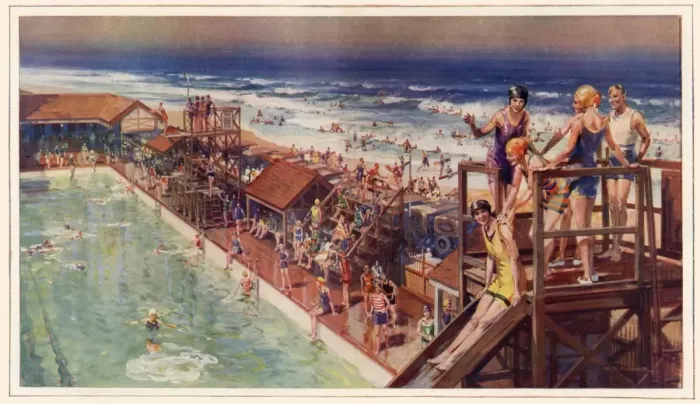 Framed Print : Durban, South Africa - a Paradise for Bathers Framed Print : Durban, South Africa - a Paradise for Bathers