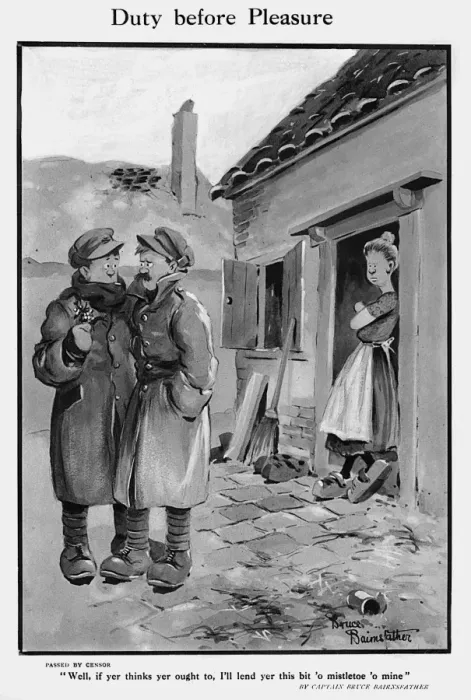 Framed Print : Duty Before Pleasure, by Bairnsfather