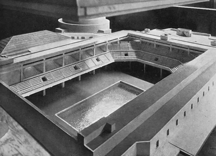 Framed Print : Earls Court takes shape - architects model Framed Print : Earls Court takes shape - architects model