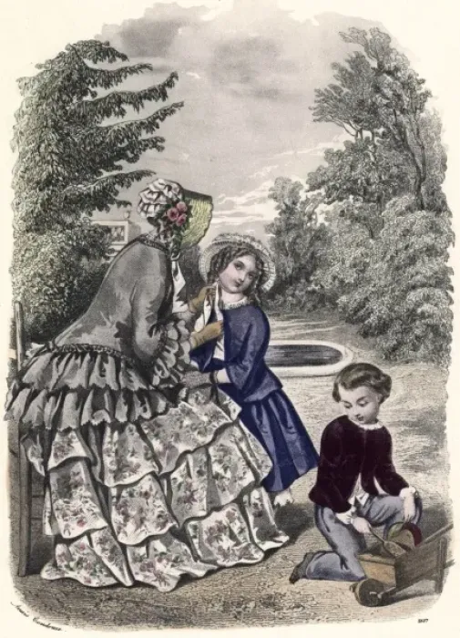 Framed Print : Early nineteenth century fashions Framed Print : Early nineteenth century fashions