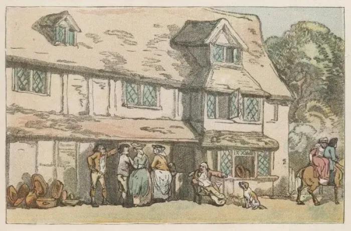 Framed Print : Earthenware Shop  /  1782