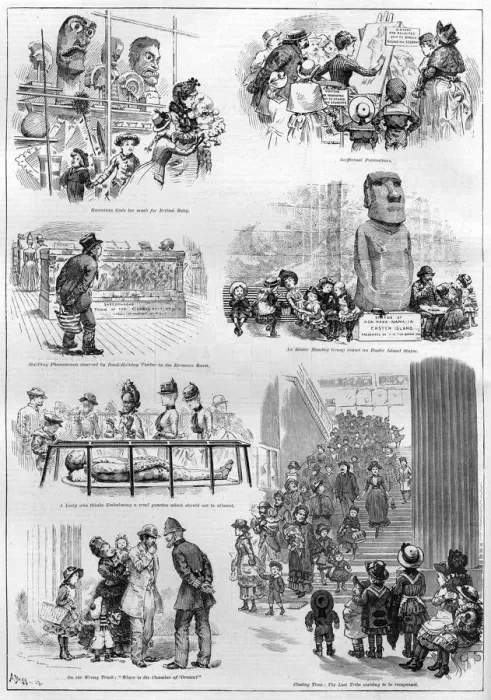 Framed Print : Easter Monday Bank Holiday at the British Museum