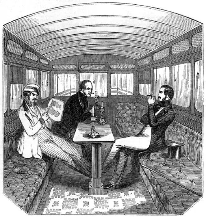 Framed Print : Eastern Counties Railway Saloon Framed Print : Eastern Counties Railway Saloon