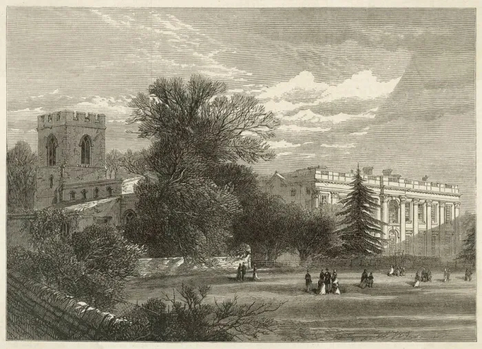 Framed Print : Easton Neston  /  1876
