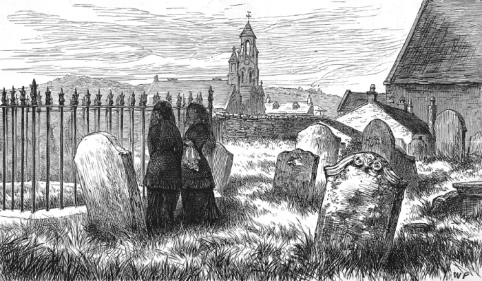 Framed Print : Ecclefechan Graveyard, Dumfries, 1881 Framed Print : Ecclefechan Graveyard, Dumfries, 1881
