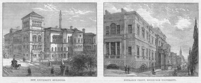 Framed Print : Edinburgh University 1884 Framed Print : Edinburgh University 1884