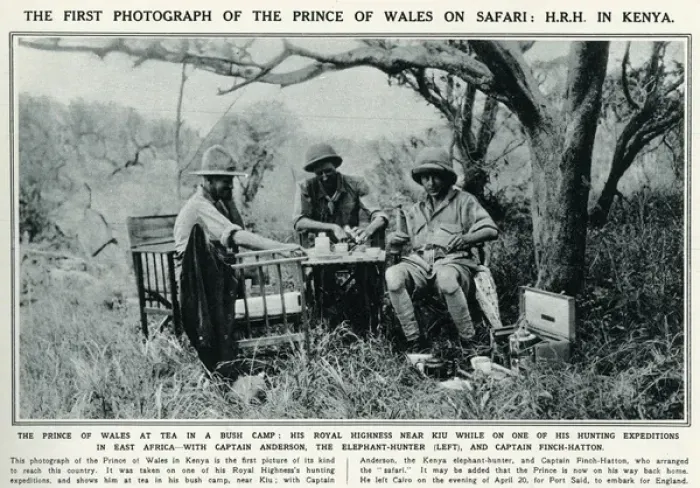 Framed Print : Edward Prince of Wales with Denys Finch-Hatton