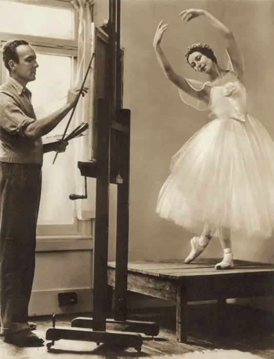 Framed Print : Edward Seago and Alicia Markova Framed Print : Edward Seago and Alicia Markova