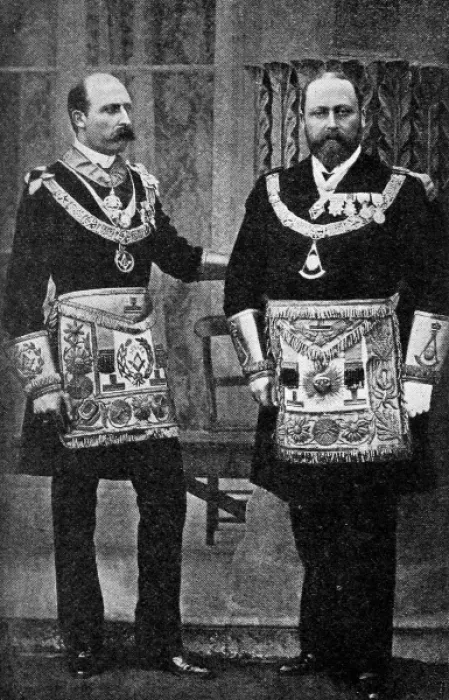Framed Print : Edward VII as a freemason