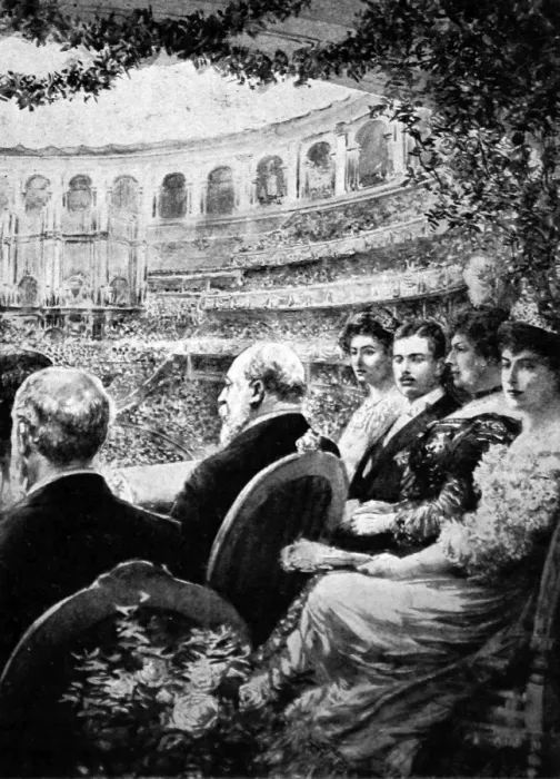 Framed Print : Edward VII at the Royal Albert Hall