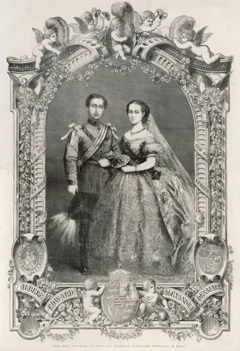 Framed Print : Edward VII Wedding