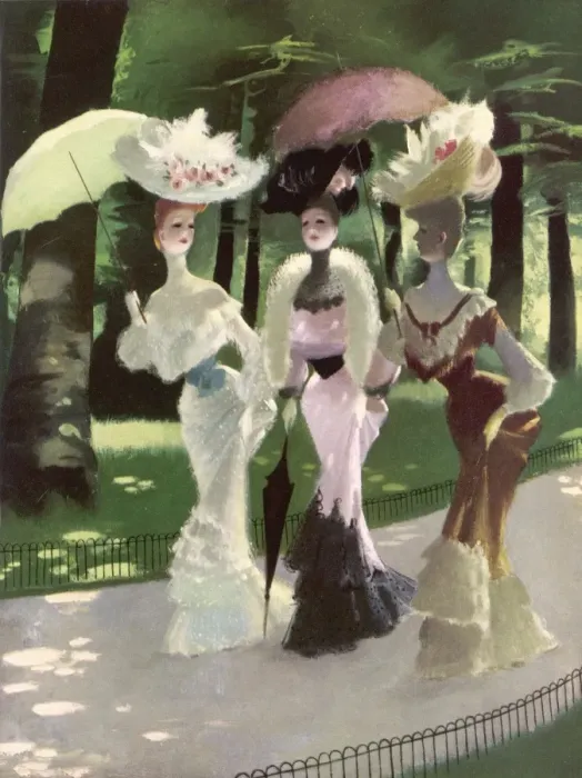 Framed Print : An Edwardian Scene in the Park Framed Print : An Edwardian Scene in the Park