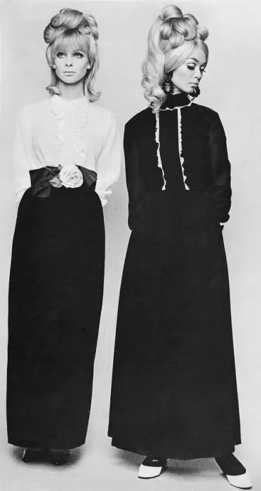 Framed Print : Edwardian style 1960s evening dresses Framed Print : Edwardian style 1960s evening dresses