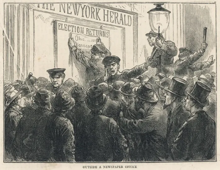 Framed Print : Election Returns, USA