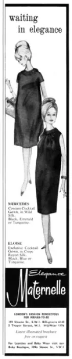 Framed Print : Elegance Maternelle maternity fashion, 1965 Framed Print : Elegance Maternelle maternity fashion, 1965