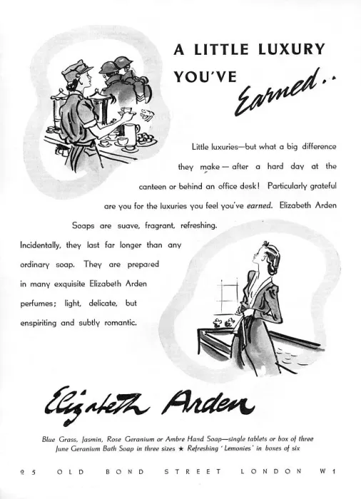 Framed Print : Elizabeth Arden Soaps advertisement, 1940 Framed Print : Elizabeth Arden Soaps advertisement, 1940