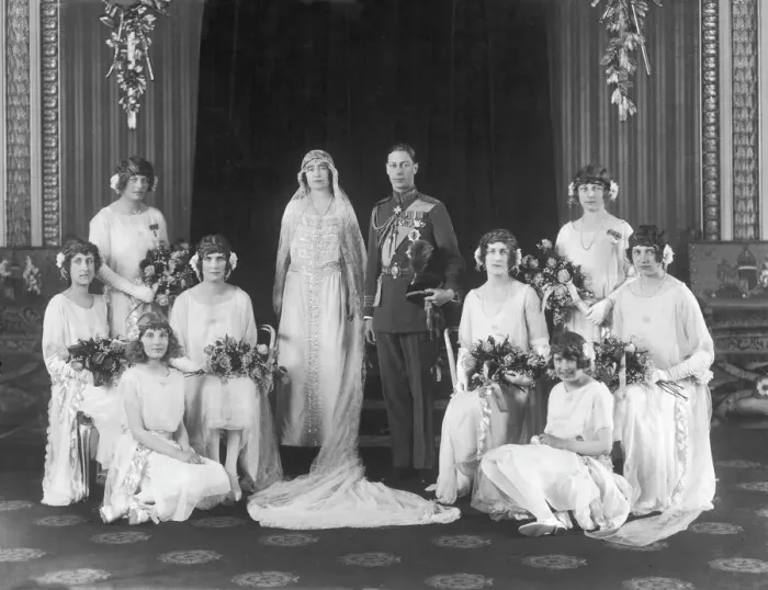 Framed Print : Elizabeth Bowes-Lyons marries Albert, Duke of York