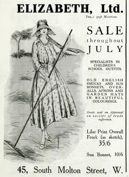 Framed Print : Elizabeth Ltd Clothing advertisement, 1916 Framed Print : Elizabeth Ltd Clothing advertisement, 1916