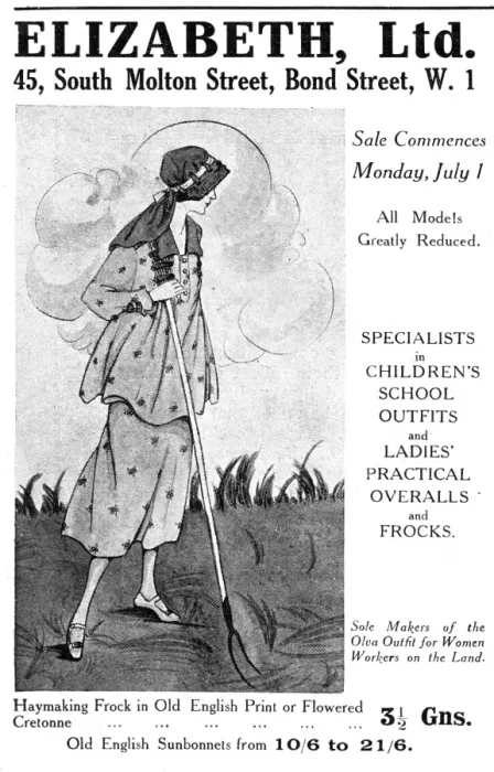 Framed Print : Elizabeth Ltd Clothing advertisement, 1918 Framed Print : Elizabeth Ltd Clothing advertisement, 1918