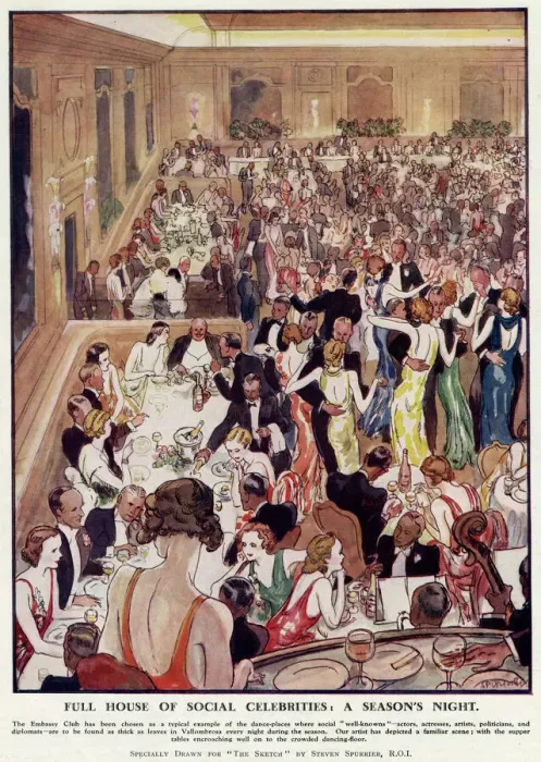 Framed Print : The Embassy Club, 1932 Framed Print : The Embassy Club, 1932
