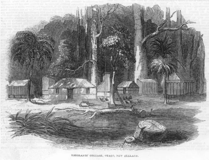 Framed Print : Emigrants cottage