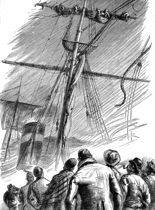 Framed Print : Emigration. From New to Old England. In the Inman Steamer C Framed Print : Emigration. From New to Old England. In the Inman Steamer C