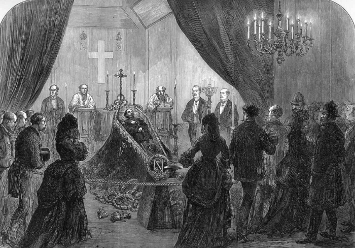 Framed Print : The Emperor Napoleon lying in state Framed Print : The Emperor Napoleon lying in state