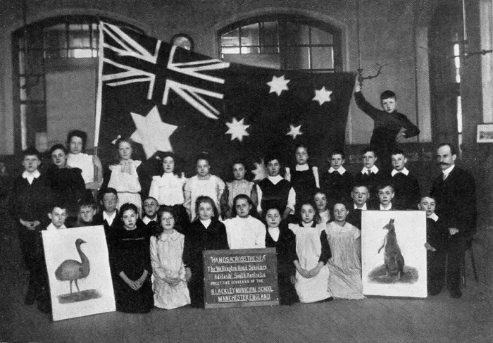 Framed Print : Empire Day Commonwealth flag sent to England from Australia Framed Print : Empire Day Commonwealth flag sent to England from Australia