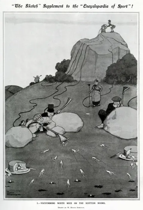 Framed Print : Encyclopedia of Sport by William Heath Robinson Framed Print : Encyclopedia of Sport by William Heath Robinson