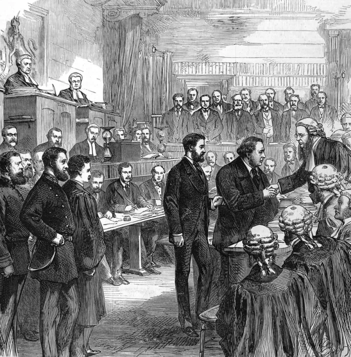 Framed Print : The end of the Tichborne trial Framed Print : The end of the Tichborne trial