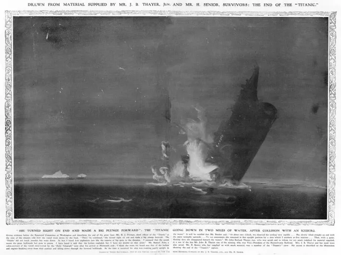 Framed Print : End of the Titanic Framed Print : End of the Titanic