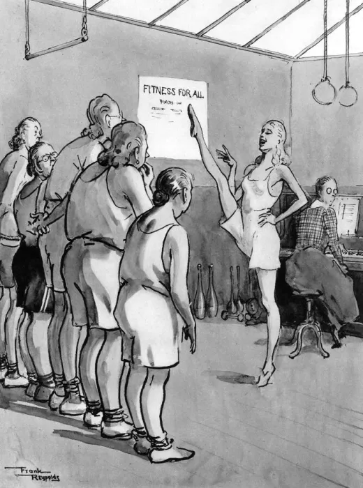 Framed Print : England goes to it - womens fitness during WWII Framed Print : England goes to it - womens fitness during WWII