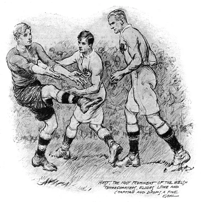 Framed Print : England v Wales rugby match 1914 Framed Print : England v Wales rugby match 1914