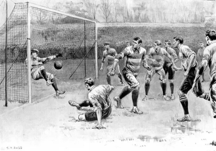 Framed Print : England vs. Scotland Football Match, 1901 Framed Print : England vs. Scotland Football Match, 1901