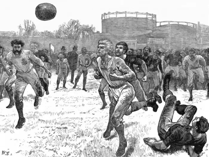 Framed Print : England vs. Scotland Rugby Football Match, London, 1872 Framed Print : England vs. Scotland Rugby Football Match, London, 1872