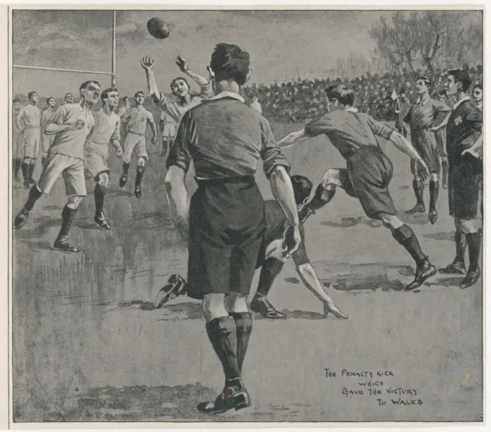 Framed Print : England Vs Wales 1902 Framed Print : England Vs Wales 1902