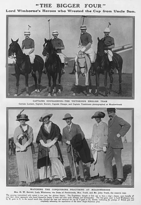 Framed Print : England win the International Polo cup, 1914 Framed Print : England win the International Polo cup, 1914