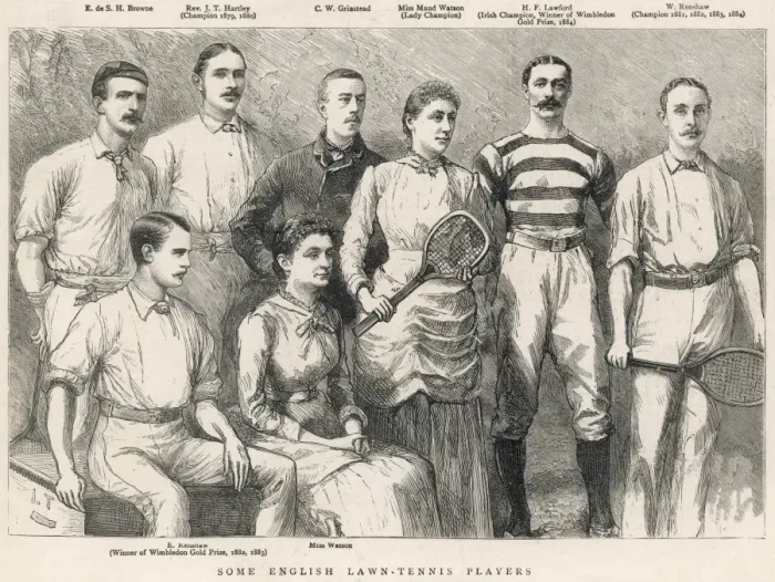 Framed Print : Some English lawn tennis players Framed Print : Some English lawn tennis players
