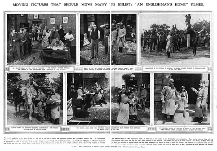 Framed Print : An Englishmans Home filmed, WW1 Framed Print : An Englishmans Home filmed, WW1