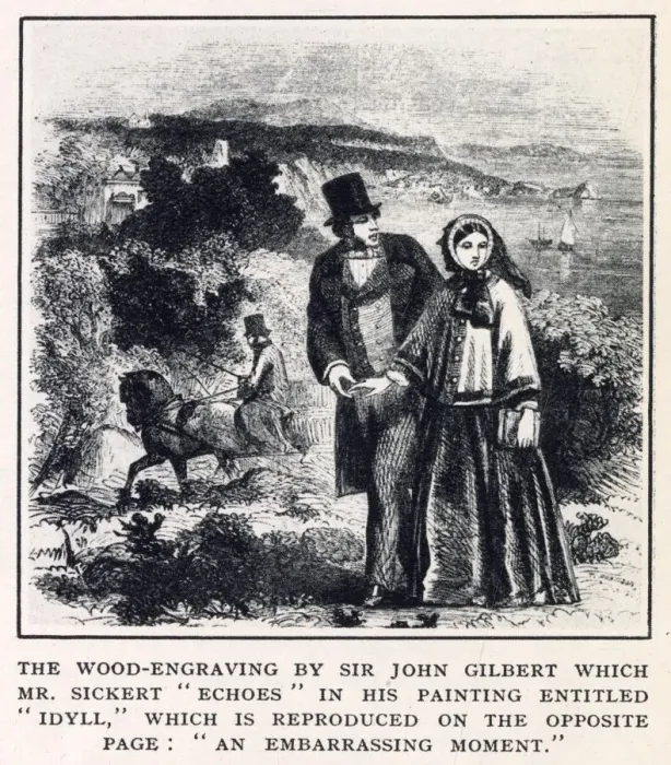 Framed Print : Engraving by Sir John Gilbert, featured in The Illustrated London News in 1932 to show Framed Print : Engraving by Sir John Gilbert, featured in The Illustrated London News in 1932 to show
