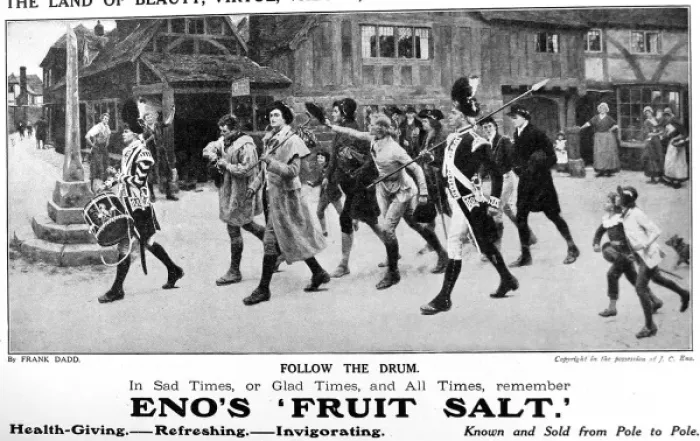 Framed Print : Enos fruit salt advertisement Framed Print : Enos fruit salt advertisement