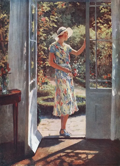 Framed Print : Enter Summer by W. H. Margetson Framed Print : Enter Summer by W. H. Margetson