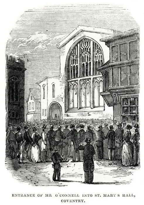 Framed Print : The Entrance of Mr O Connell into St. Marys Hall, Coventry Framed Print : The Entrance of Mr O Connell into St. Marys Hall, Coventry