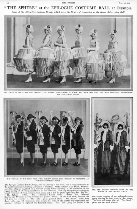 Framed Print : The Epilogue Ball - costumes of famous magazines Framed Print : The Epilogue Ball - costumes of famous magazines