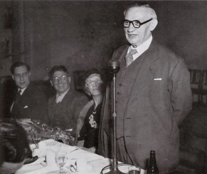 Framed Print : Ernest Bevin giving speech at East Woolwich