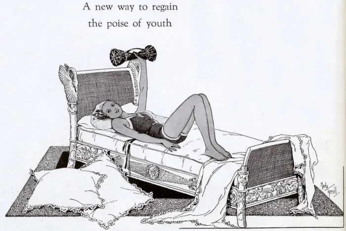 Framed Print : Exercising in bed