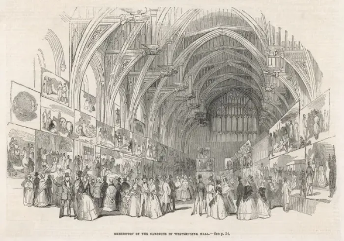 Framed Print : Exhibition Cartoons 1843 Framed Print : Exhibition Cartoons 1843